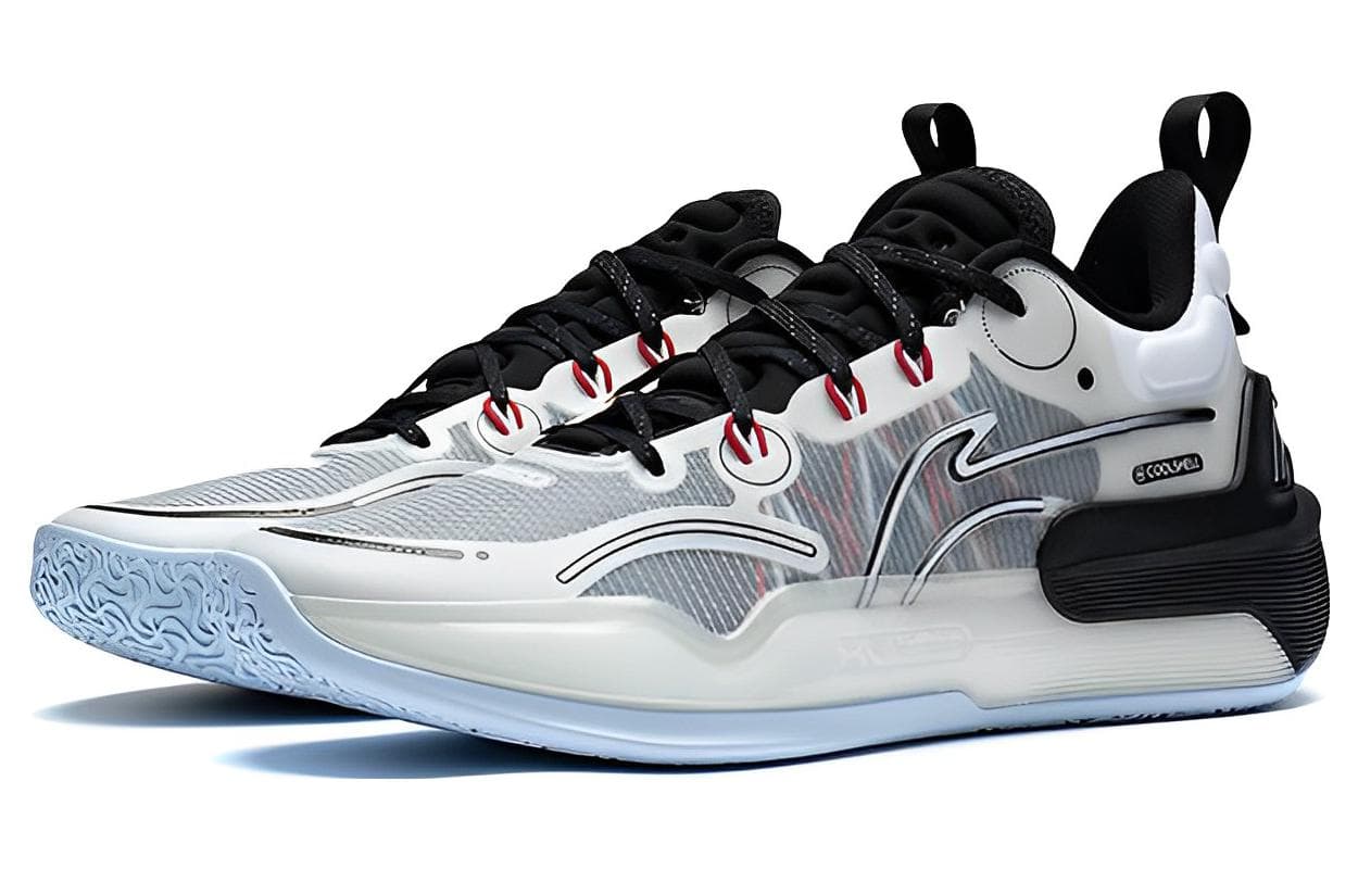 LINING YuShuai 16 V2 Basketball Shoes Men Low-Top White Black 6