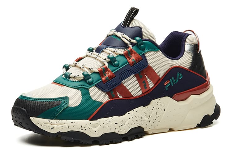 FILA Trek Casual Shoes Men Low-Top Beige Brown/Green 3