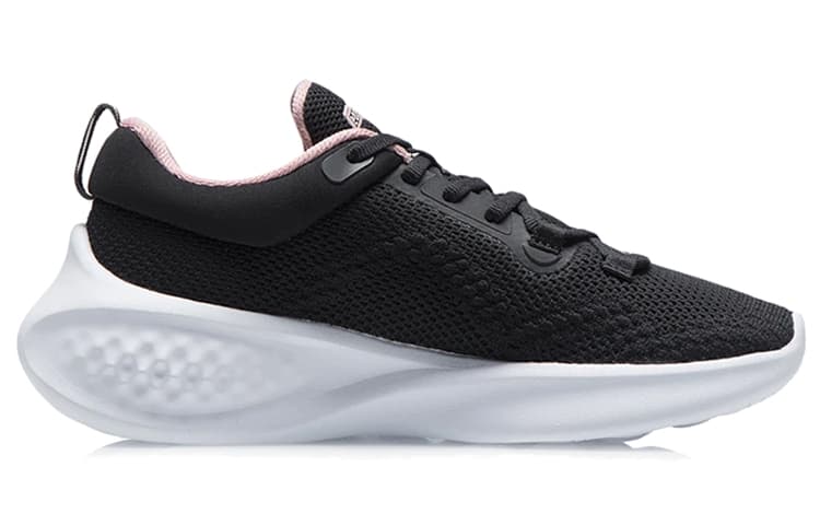 LINING EazGo Casual Shoes Women's Low-Top Black White 4