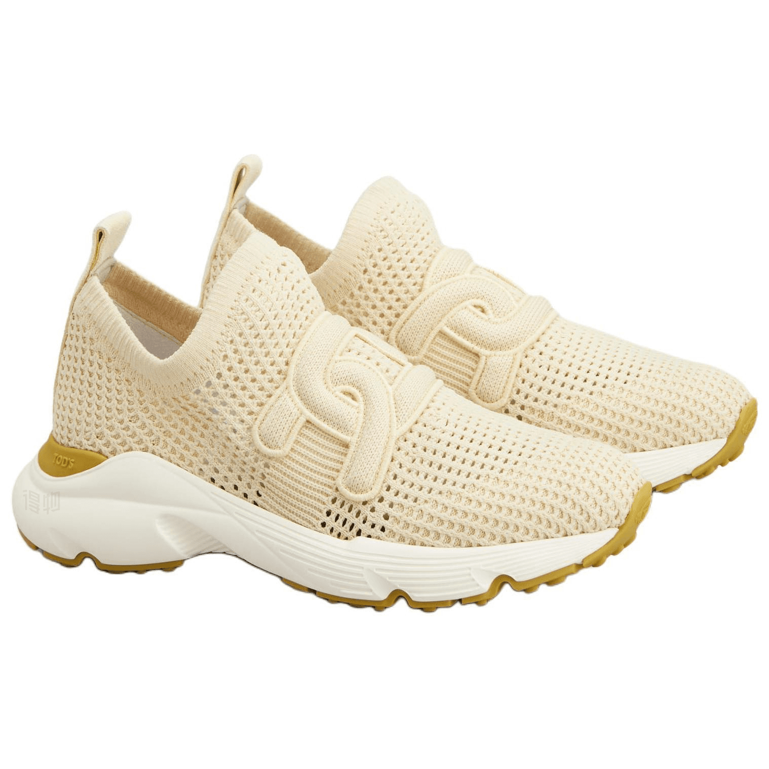TOD'S KATE Fabric Suede Slip-On Low-Top Casual Shoes Women's Yellow 5