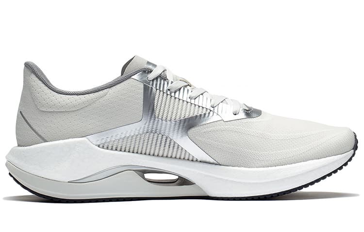 LiNing Super Light 20 Durable Breathable Low Top Casual Running Shoes Men's Gray Silver 3