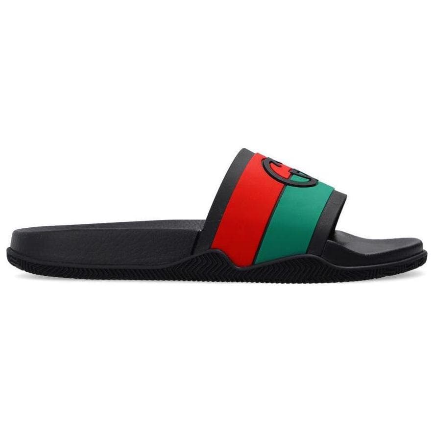 GUCCI Slide Interlocking G Black 3