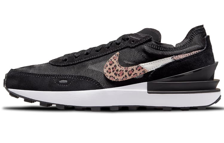 Nike Waffle One "Black Leopard" Slip-Resistant Wear-Resistant Low-Top Casual Shoes Black