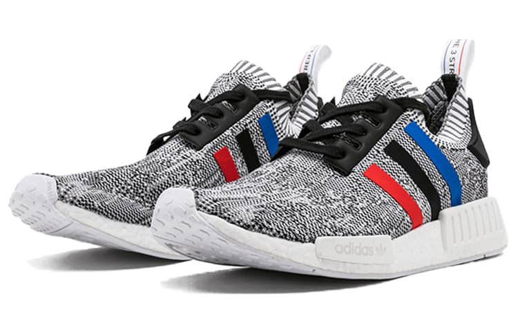 Adidas Originals Nmd R1 Tri Color Stripes White 5
