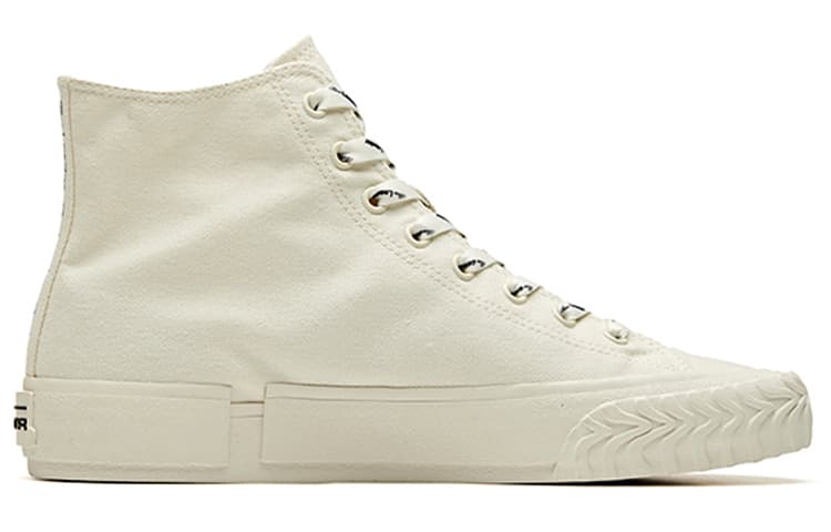 Anta Anti-Slip Wear-Resistant High-Top Canvas Shoes White Black 3