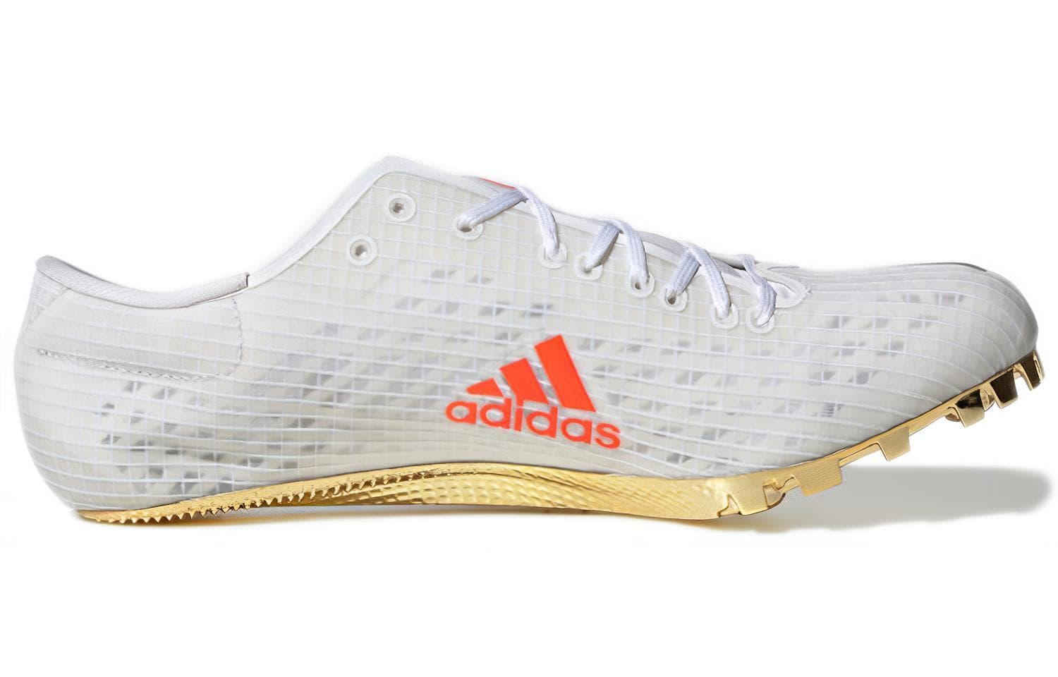 Adizero Finesse Spikes Adidas 'White Gold Solar Red' 4