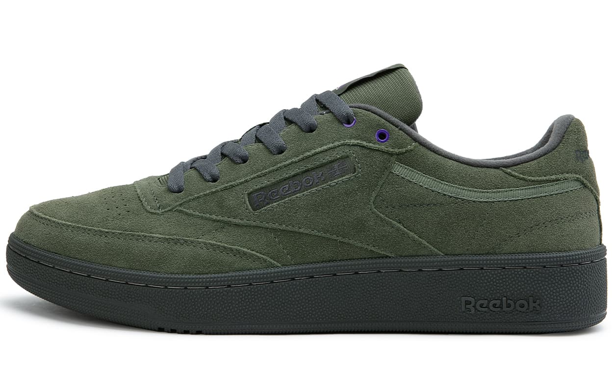 Reebok CLUB C 85 W+ Height Increasing Wear-Resistant Slip-Resistant Low-Top Skateboard Shoes Unisex Green