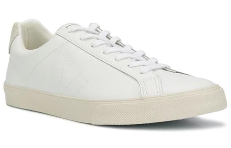 VEJA Esplar Leather Stitched White Tan 3
