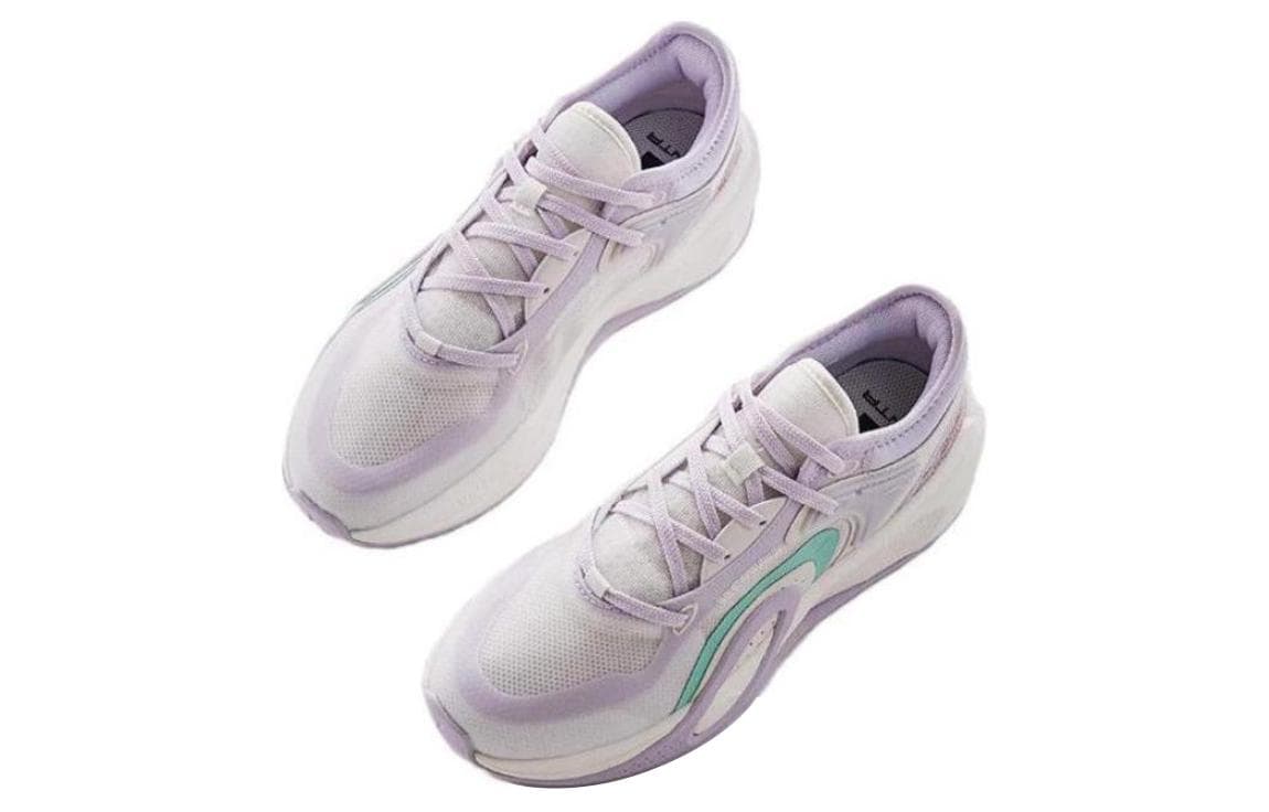 ANTA Casual Shoes Women's Low-Top Ivory White/Misty Purple/Lotus Grey 3