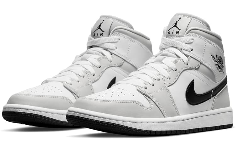 JORDAN 1 Mid Light Smoke Grey Women's 5