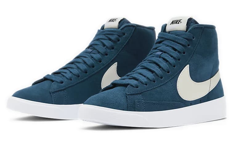 Nike Blazer Mid Vintage Suede Blue White Women's 5