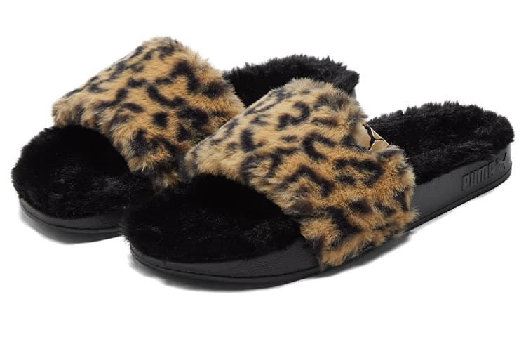 PUMA Shoes Sports Slippers 'Black Yellow' Women's 6