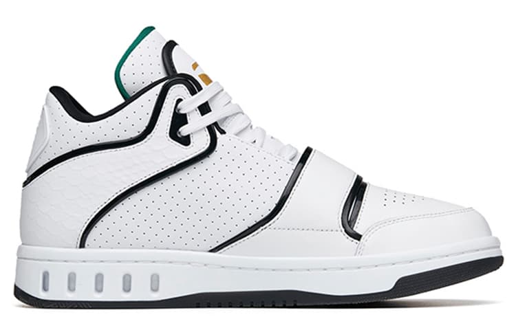 Anta Nitrogen Technology Mid-Top Skateboard Shoes Men's White Black 3