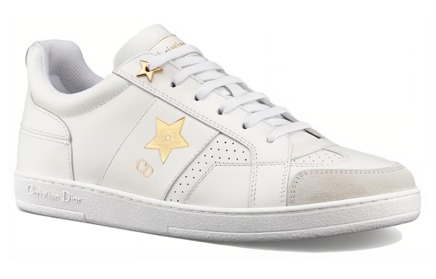 DIOR Star Platform Shoes Low-Top Stylish Skateboarding Shoes Women's White 4