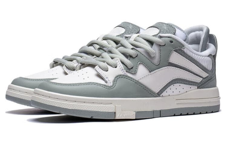 LiNing Wei Wu PRO Slip-Resistant Cushioning Wear-Resistant Support Low-Top Skateboard Shoes Women's Gray White 6