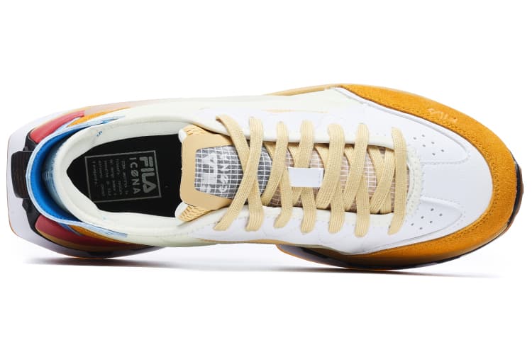 FILA Km Shoes 'White Yellow Blue' 6