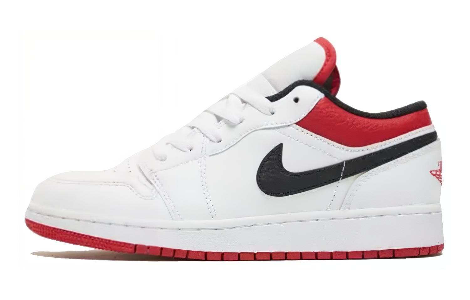 Jordan Kids Air Jordan 1 Low "White/Gym Red" Sneakers 2