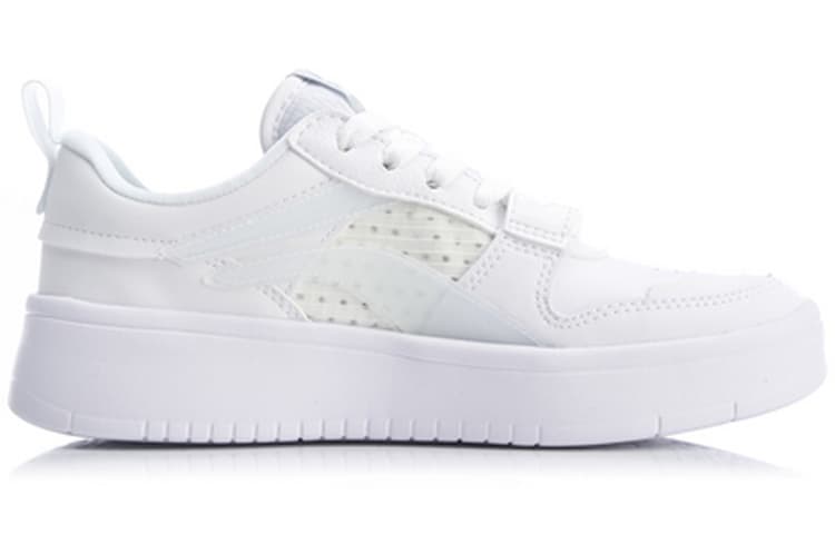 LiNing Wave Superwave Lite Anti-Slip Wear-Resistant Lightweight Breathable Low-Top Skateboard Shoes Women's White 4