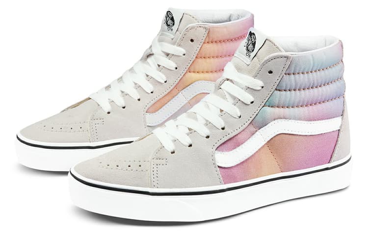 Vans SK8 HI Grey 'Gray Pink Blue' Women's 4