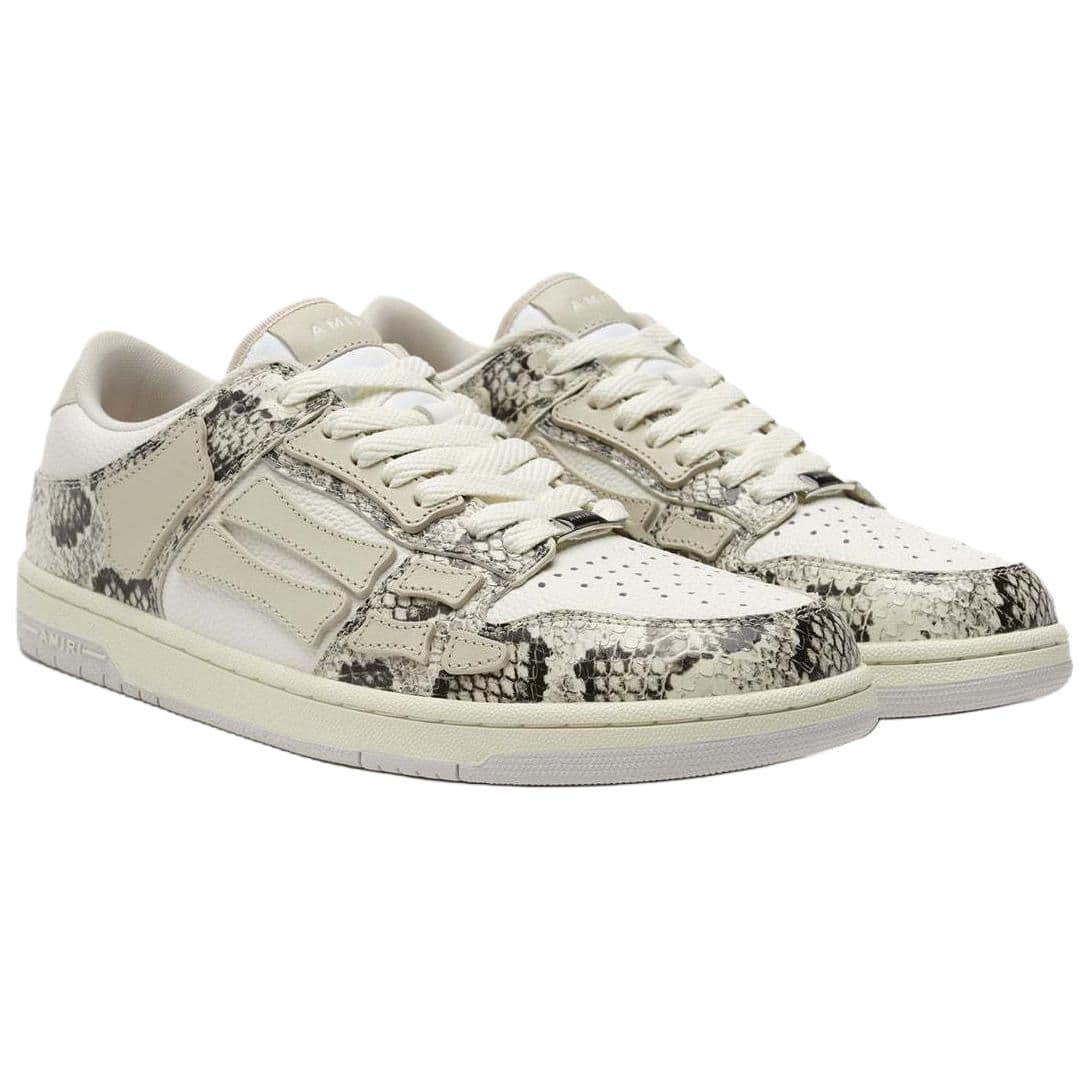AMIRI Skel-Top Low Low-Top Skateboard Shoes Men's White Gray 5