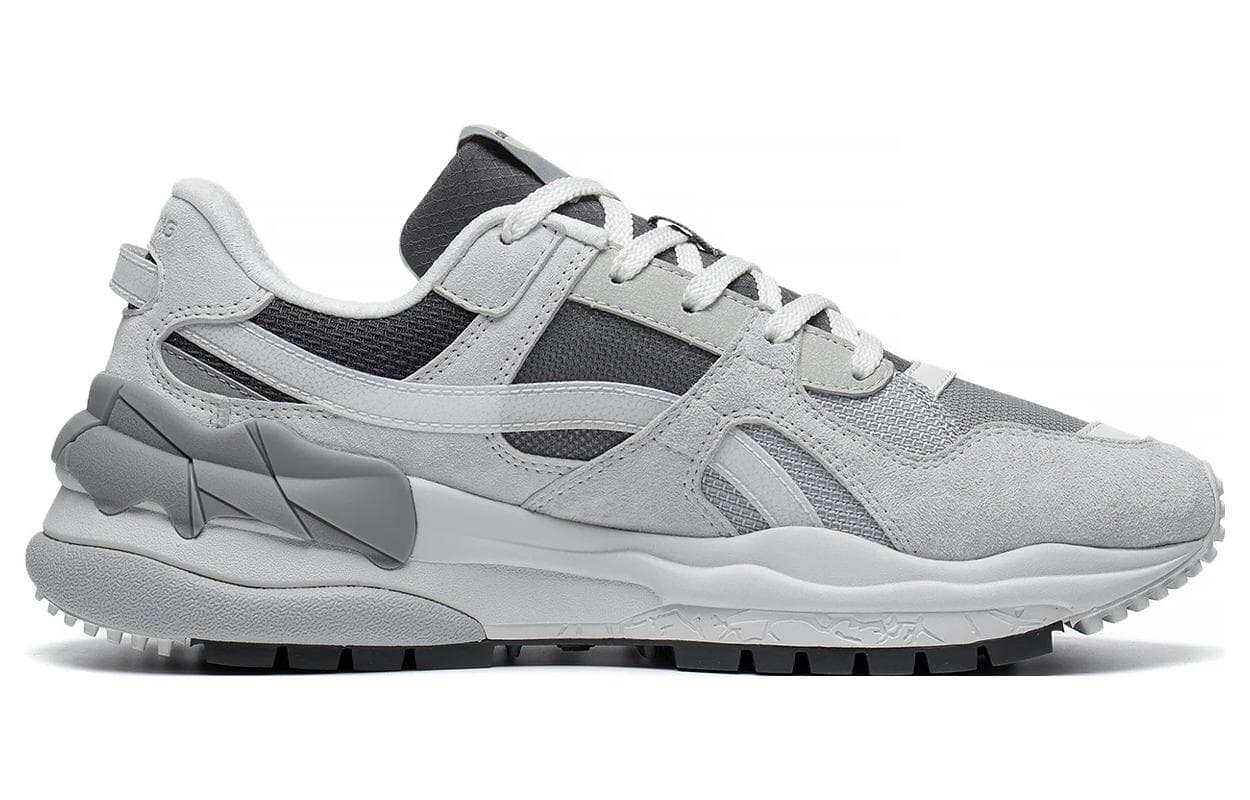 LiNing Origin Anti-Slip And Wear-Resistant Breathable Low-Top Sports Casual Shoes Men's Gray Black 3