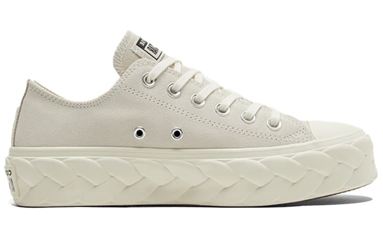 Converse Women's Chuck Taylor All Star Platform Low 'Runway Cable   Egret' Women's 4
