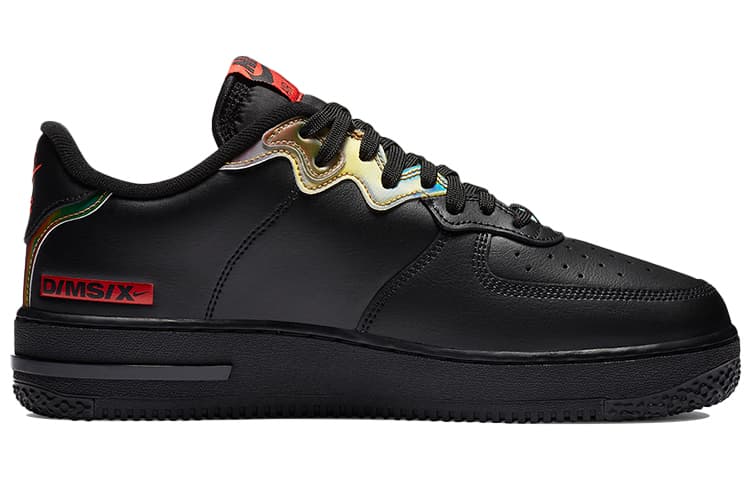 Nike Air Force 1 React Black Glow Habanero Red 4