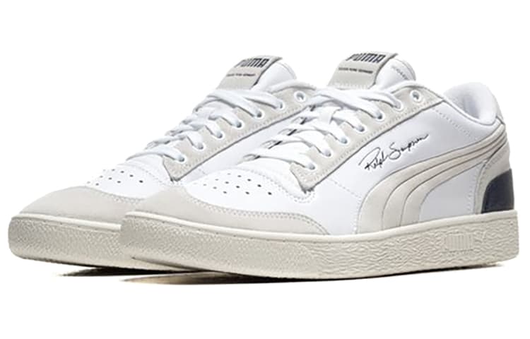 PUMA Ralph Sampson Lo Prm Grey/White/Black Low Board Shoes 5
