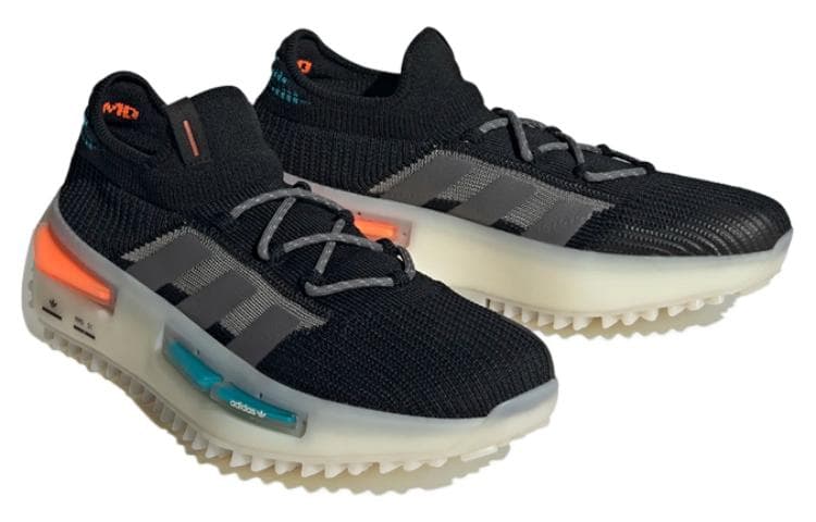 Adidas Originals Nmd S1 Core Black Blue Orange 5