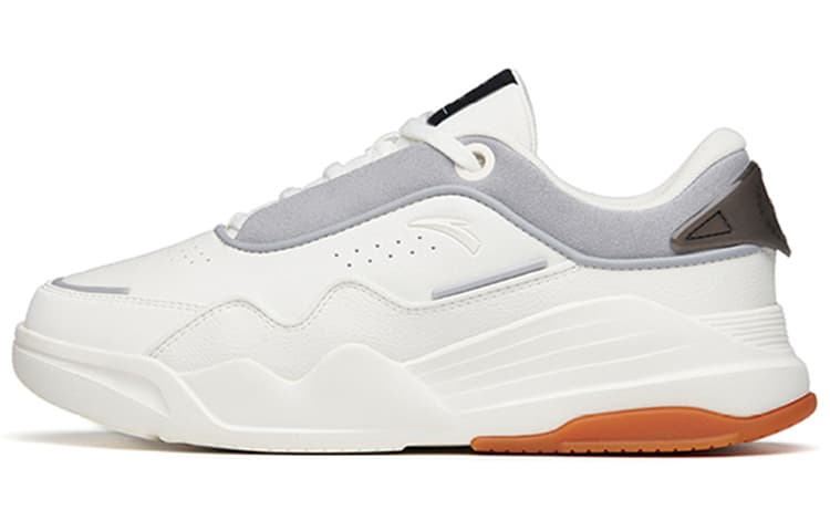Anta Low Top Skateboard Shoes Men's White Gray 2