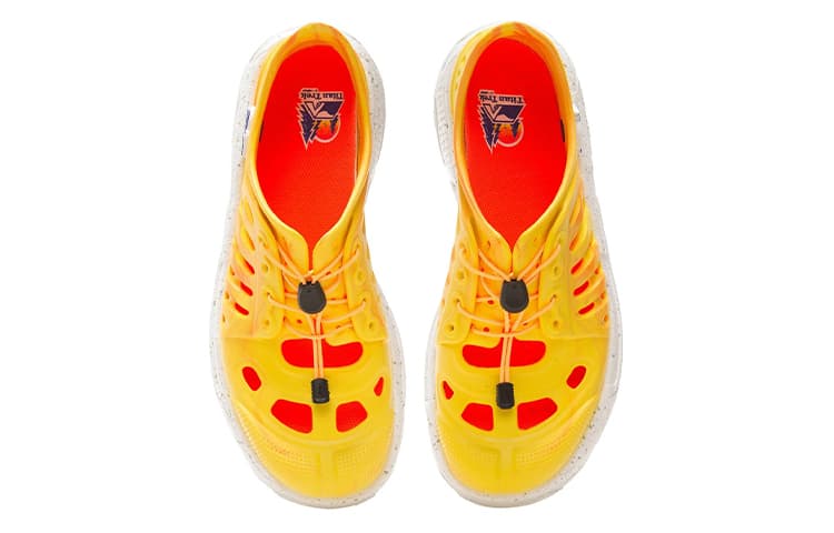 LiNing Pan Gu Trek Casual Shoes Women's Low-Top Bright Yellow/Fluorescent Sweet Orange 4
