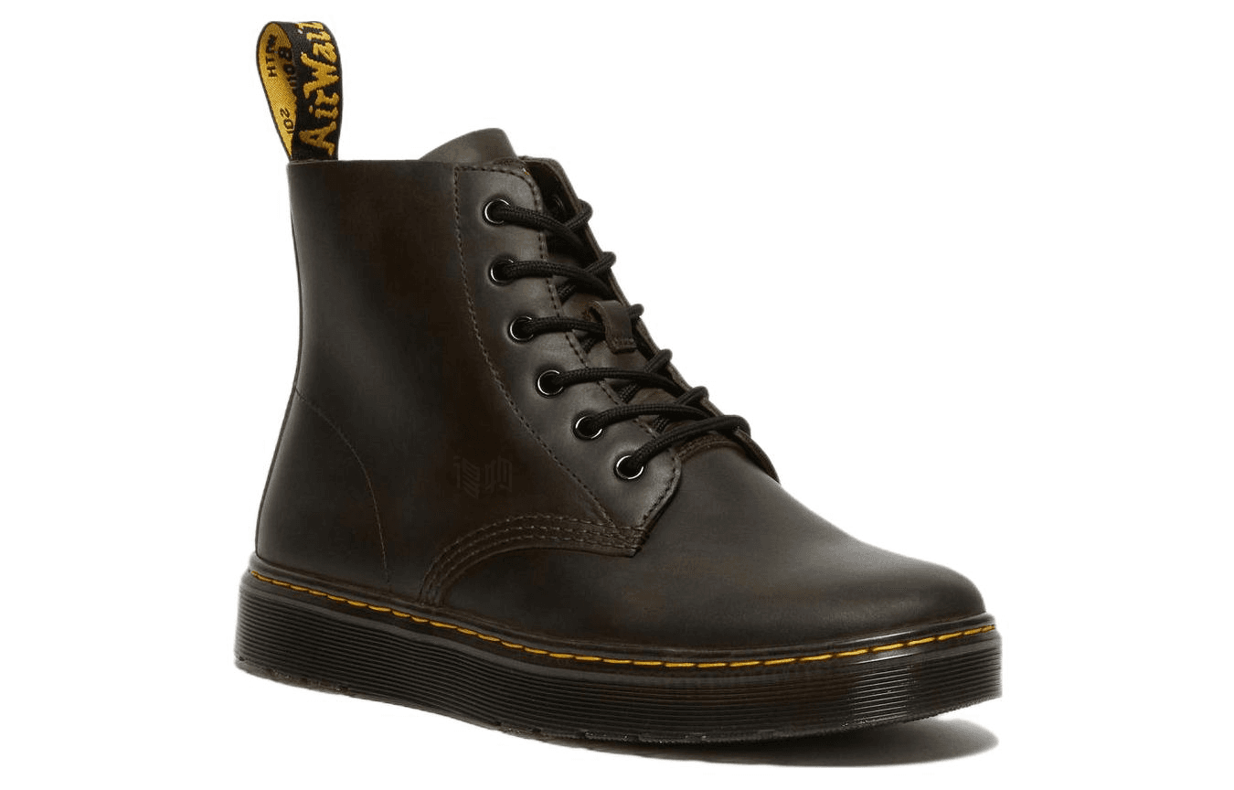 Dr.Martens Leather Comfortable Casual Short Boots Dark Brown 4