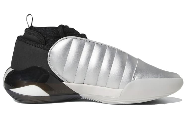 Adidas Harden Volume 7 Basketball Shoes 'Silver Metallic / Black' 3