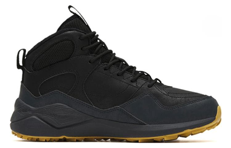 ANTA Life Collection Casual Shoes Men High-Top Black/Koala Gray 4