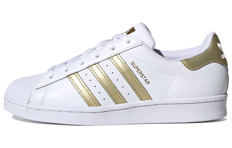 Adidas Originals Superstar White Gold Metallic Women's