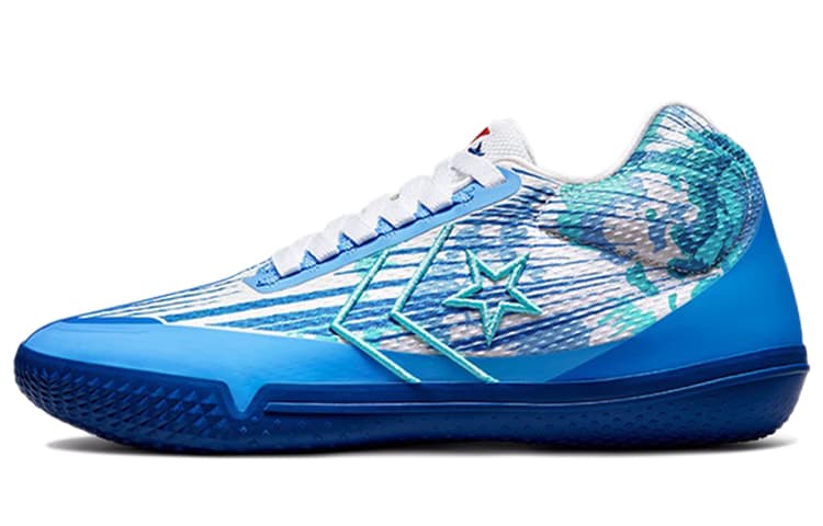 Converse All Star Bb Evo Blue Red Split Graphic 2