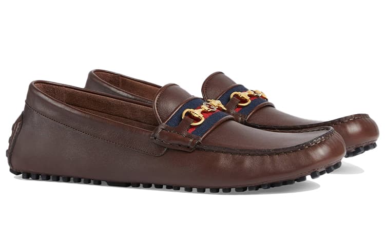 GUCCI Horsebit-detail Leather Loafers 4