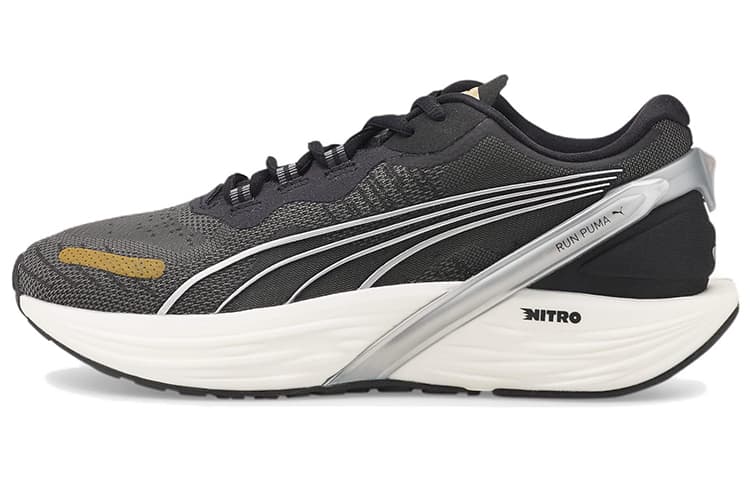 PUMA Run Xx Nitro 'Black Metallic Silver' Women's 2