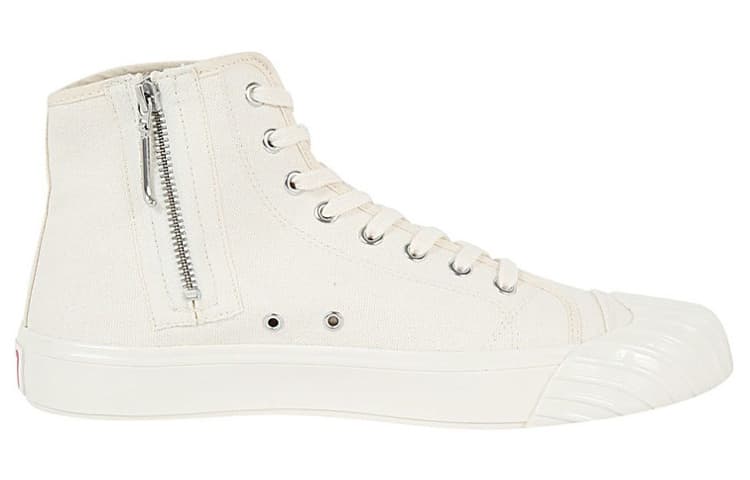 KENZO School High Top Trainers Paris Logo Cream 3
