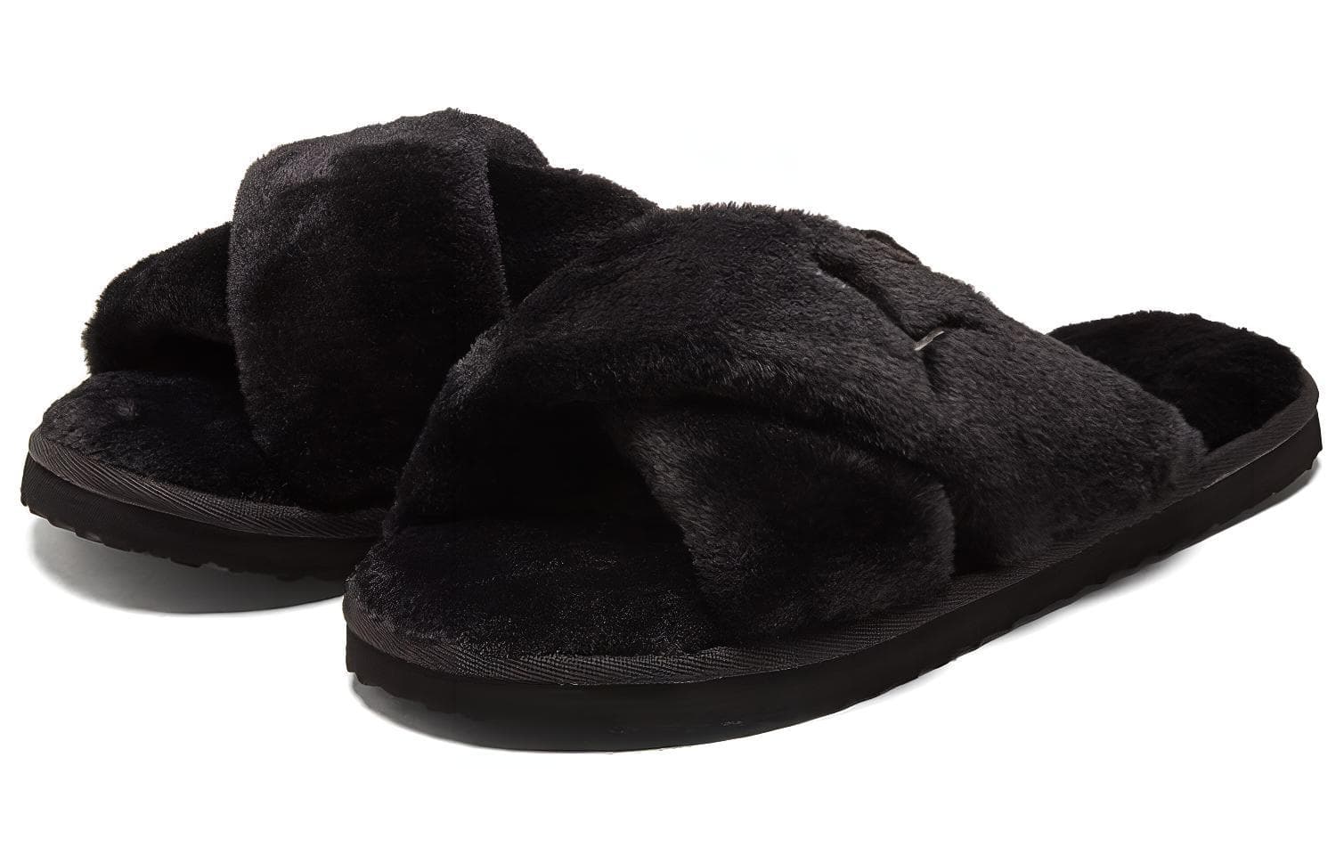 Puma Women's Fluff X Strap Slide 'Black' 5