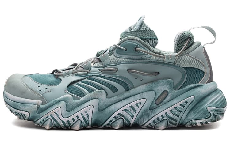 Li-Ning China X-Claw Comfort Daily Cushioning Anti-Slip Wear-Resistant Low-Top Lifestyle Casual Shoes Men's Misty Green
