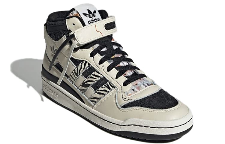 Adidas Originals Originals Unisex Forum Mid Sneakers Creamy 'White Black' 6