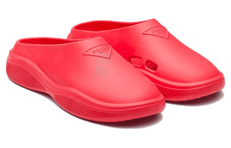 PRADA Foam Rubber Mule Red 5