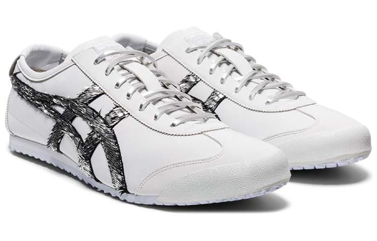 Onitsuka Tiger Mexico 66 Running Shoes White/Black/Slivery 5