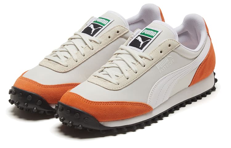 Puma Fast Rider Light Grey Orange 6