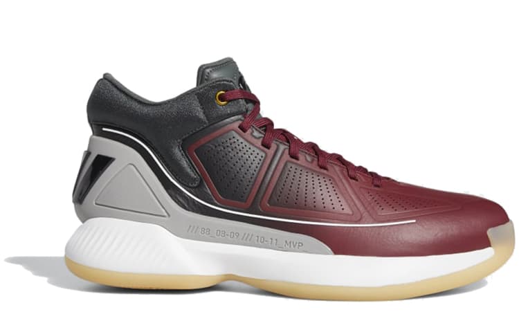 Adidas Rose 10 'Burgundy Black Grey' 4