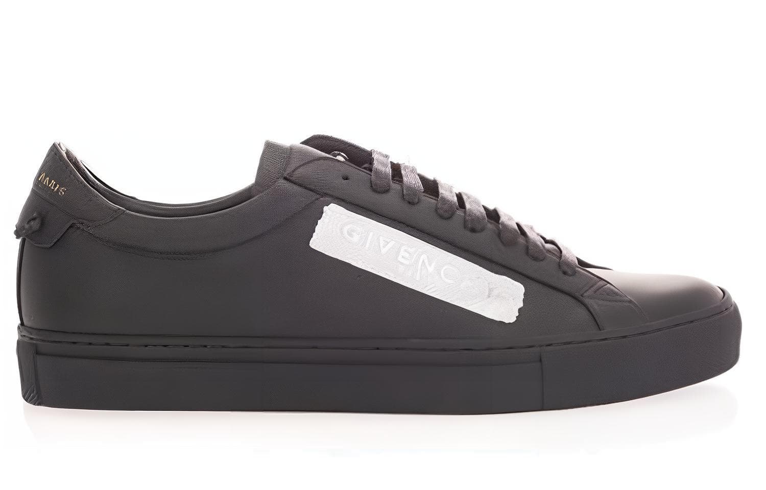Givenchy Leather Laxtex Band Black Silver 4