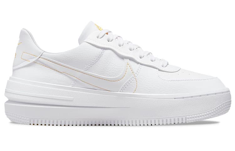 Nike Air Force 1 PLT.AF.ORM White Yellow Ochre Women's 4