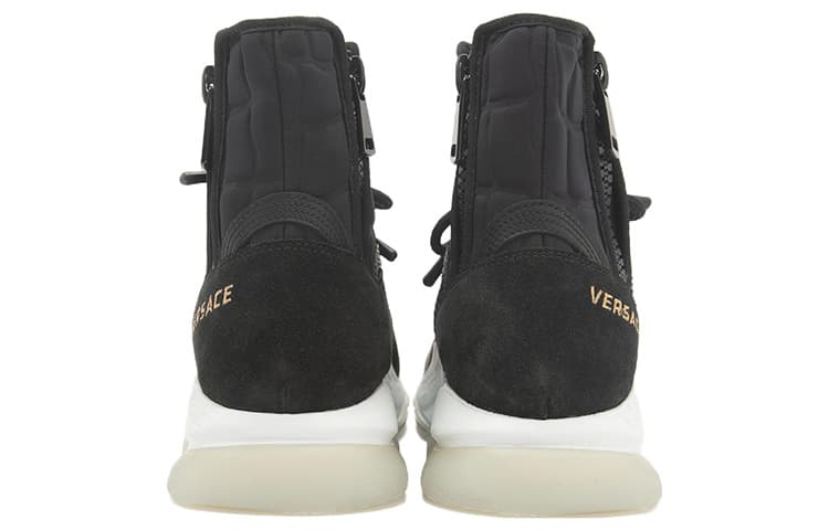 VERSACE Cross Chainer High Black White 5