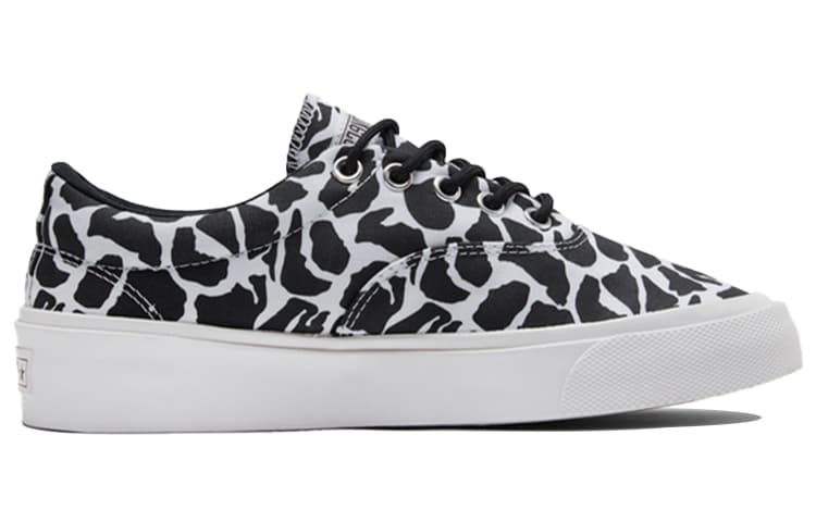 Converse Skidgrip Stylish Low Top Casual Canvas Shoes Black Gray Printing 'Black Gray' 4